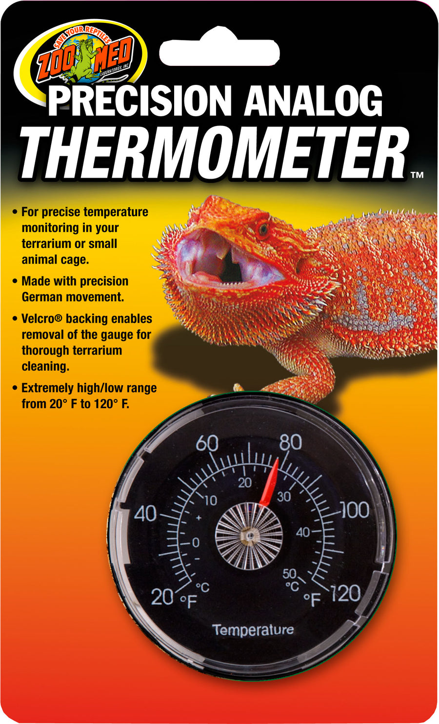 Zoo Med Precision Analog Thermometer - Gauges