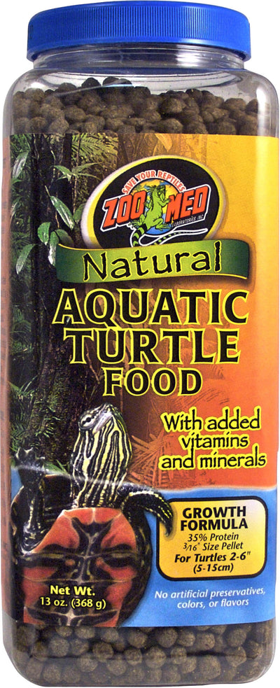 Zoo Med Natural Aquatic Turtle Food Growth Formula, 13 oz - Turtle/Tortoise