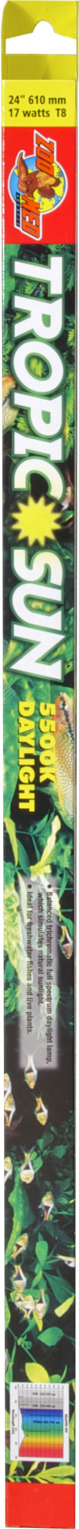 Zoo Med Tropic Sun 5500k Daylight t8 Bulb, 24 in-17 Watt - Fluorescent