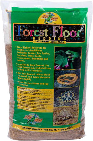Zoo Med Forest Floor Bedding, Green/Brown, 24 qt - Bark