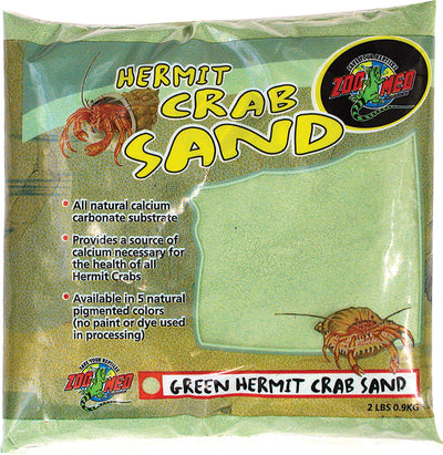 Zoo Med Hermit Crab Sand, Green, 2 lb