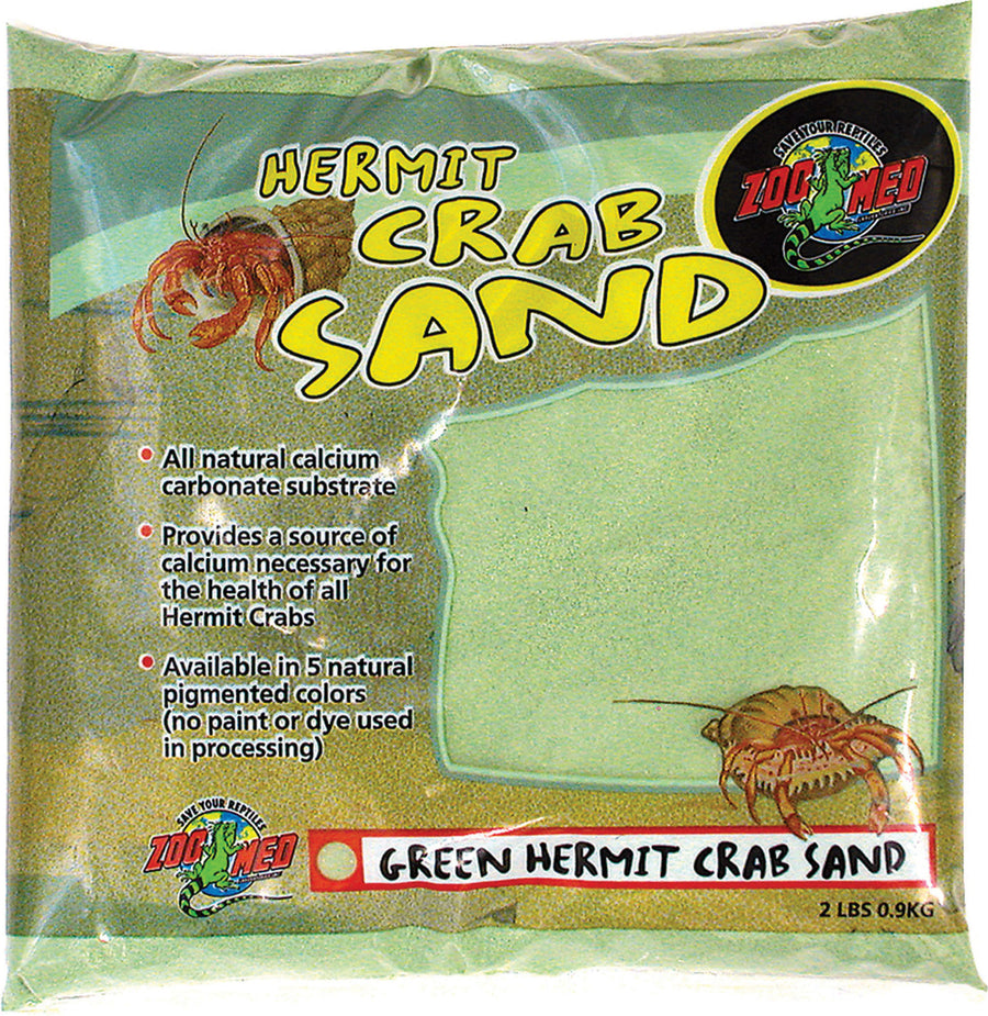 Zoo Med Hermit Crab Sand, Green, 2 lb