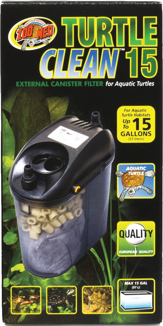 Zoo Med Turtleclean External Canister Filter, 15 gal - Filters