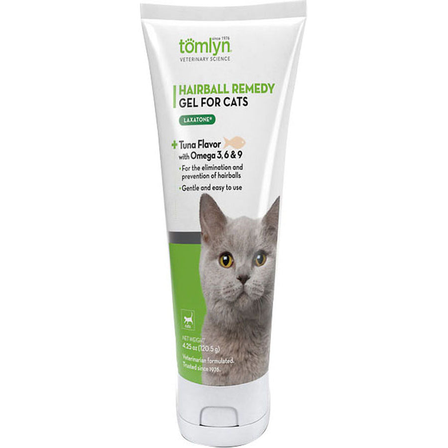 Tomlyn Laxatone Hairball Remedy Gel for Cats, Tuna, 4.25 oz