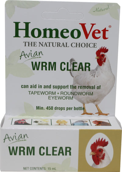 Homeovet Homeopet Avian Worm Clear, 15 ml - First Aid & Wound Care