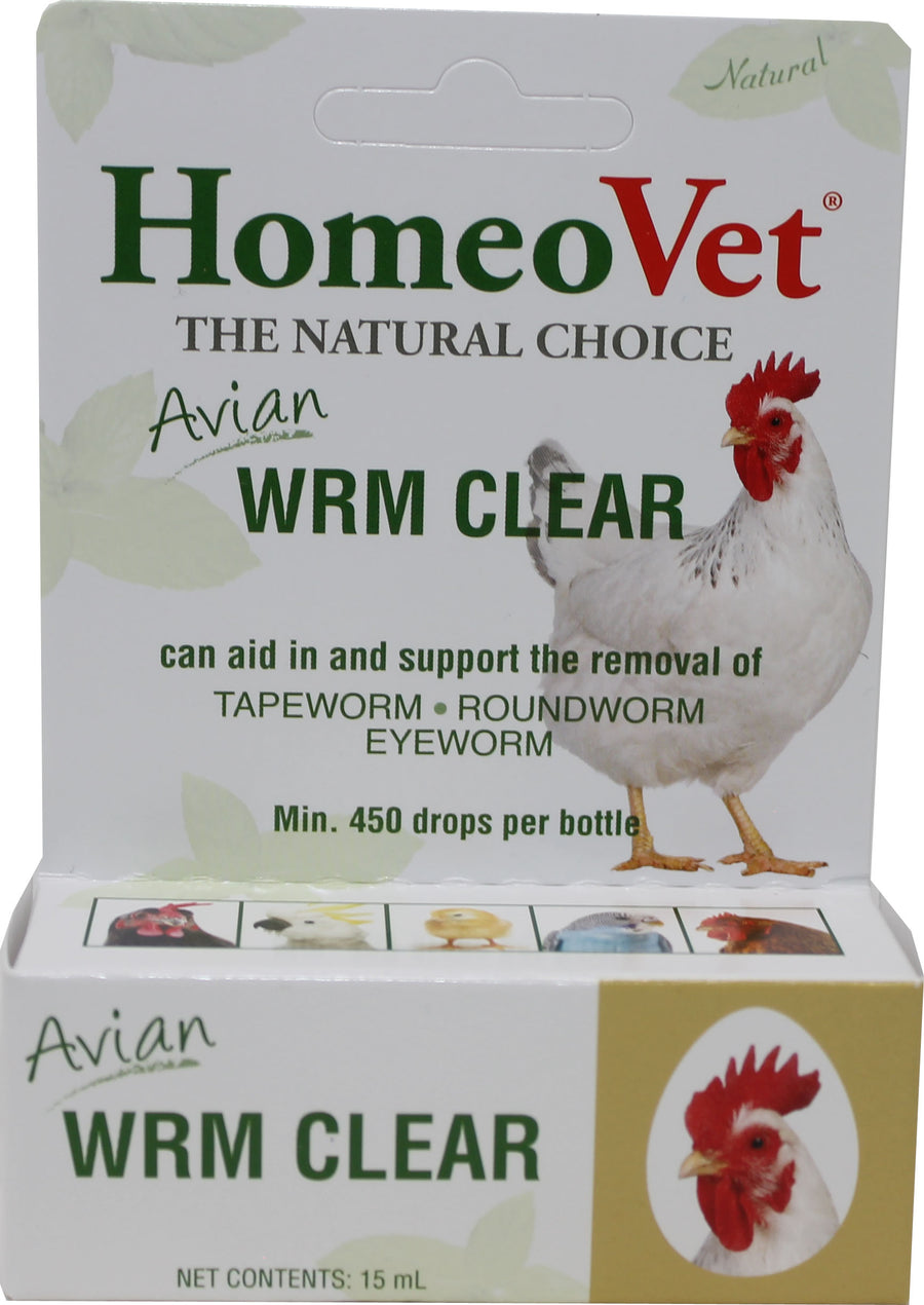 Homeovet Homeopet Avian Worm Clear, 15 ml - First Aid & Wound Care