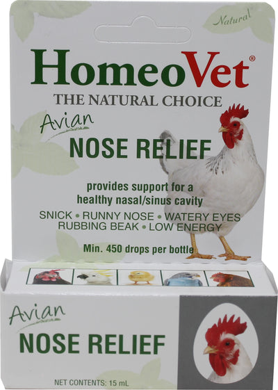 Homeovet Homeopet Avian Nose Relief, 15 ml - Liquid Supplements