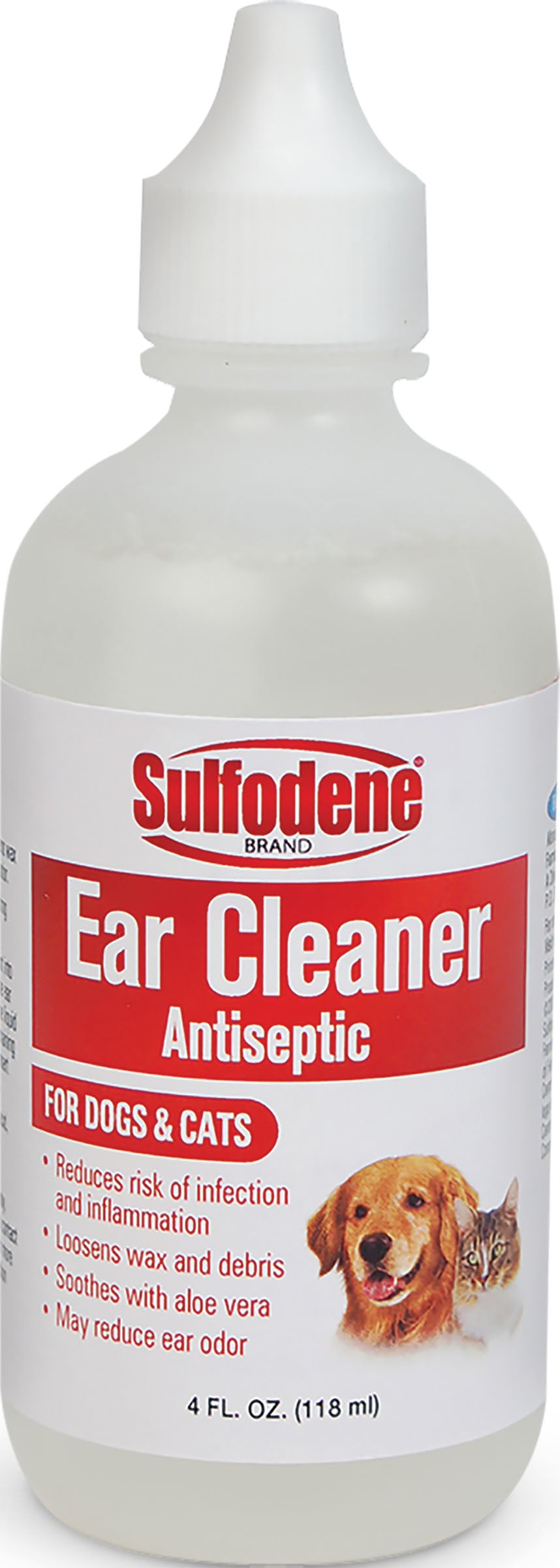 Sulfodene Ear Cleaner Antiseptic for Dogs & Cats, 4 oz - Ear Care