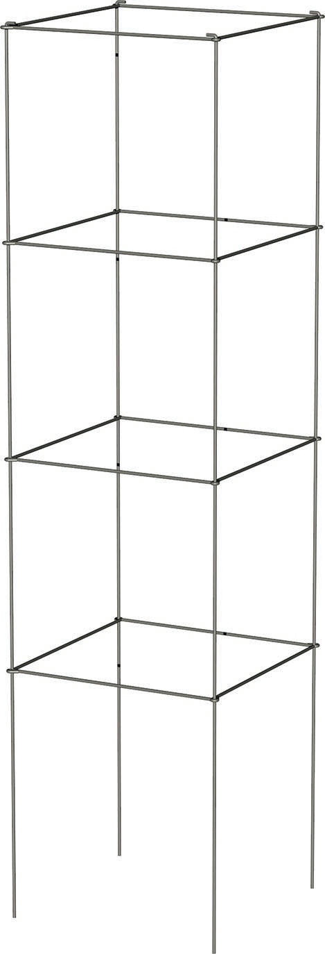 Panacea Products Square Folding Tomato Tower Cage, Galvanized Steel, 44 in - Tomato Supports