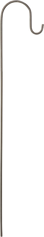 Panacea Products Single Shepherd Hook, Black, 36 in - Hooks-Shepherd