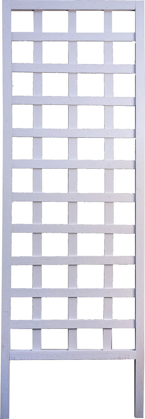 Panacea Products Wood Square Frame Garden Trellis, White, 72 in - Arbors & Trellis
