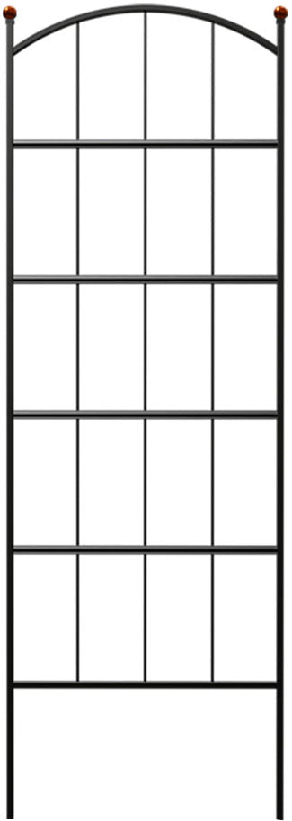 Panacea Products Modern Farmhouse Trellis, Black, 75 in - Arbors & Trellis