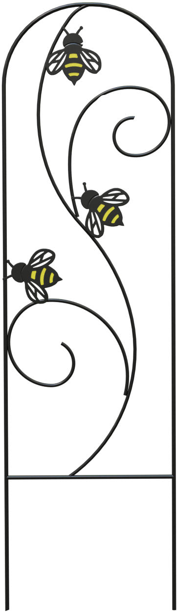 Panacea Products Bee-Conscious Garden Pot Trellis, Black, 36 in - Arbors & Trellis
