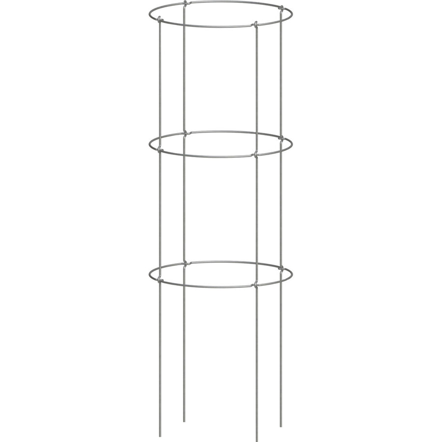 Panacea Products Collapsible Galvanized Tomato Cage, Silver, 42x14 in - Tomato Supports