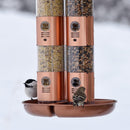 Perky-Pet 7103-2 Copper Finish Triple Tube Bird Feeder