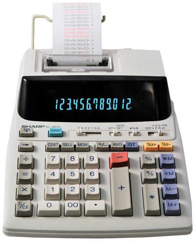 Sharp EL-1801V Printing Calculator