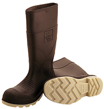 Tingley Profile Plain Toe Knee Boot, Dark Brown, Sz 10 - Over the Sock Boots