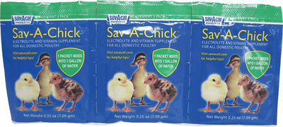 Sav-A-Chick Electrolyte & Vitamin Supplement, .25 oz-3 pk - Electrolytes