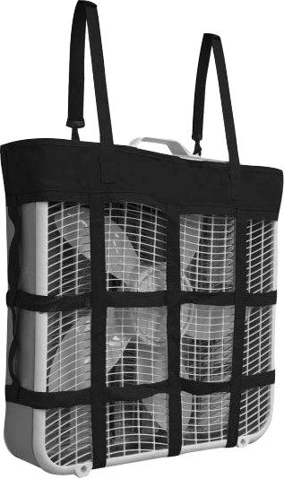 Gatsby Nylon Box Fan Holder, Black, 20x20x4 in - Accessories