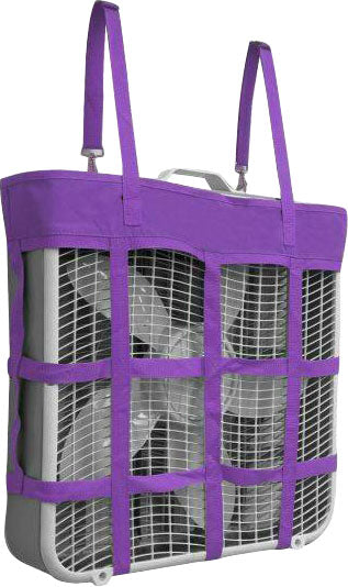 Gatsby Nylon Box Fan Holder, Purple, 20x20x4 in - Accessories