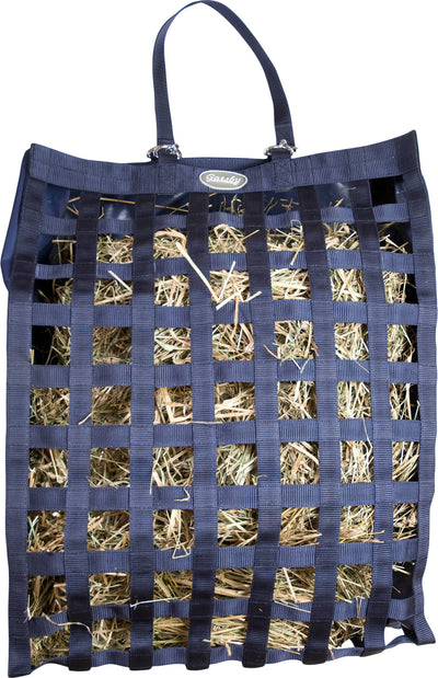 Gatsby All Natural Slow Hay Feeder, Navy, 20x27x6.5 in - Hay Bags & Nets