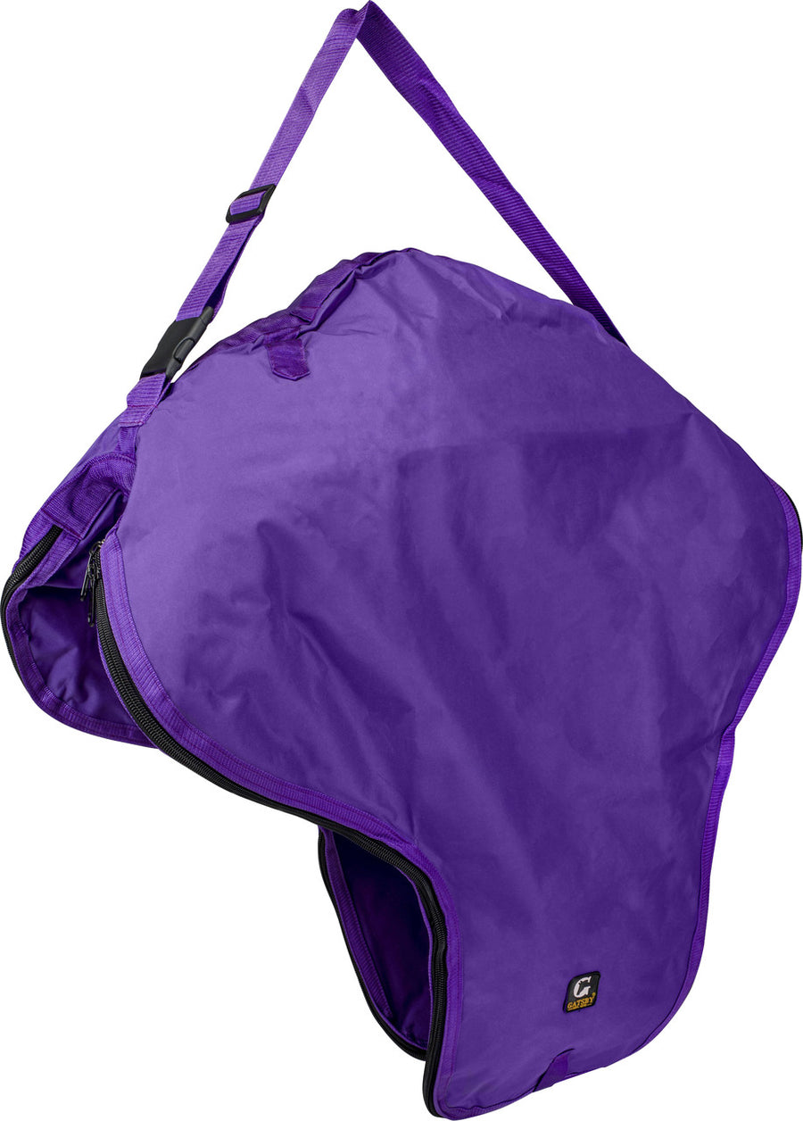 Gatsby Nylon Western Saddle Carrier, Purple - Saddle Racks & Holders