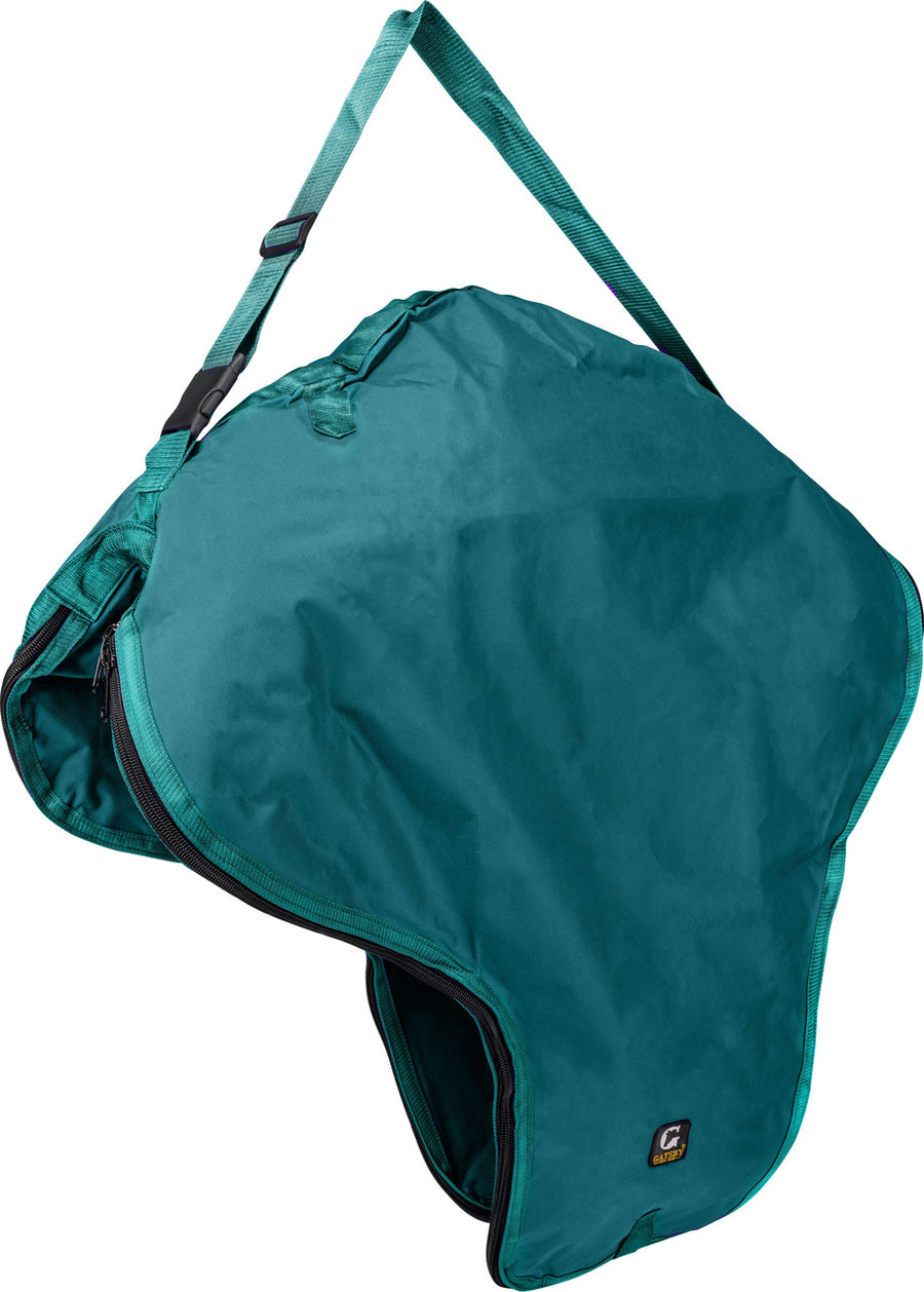 Gatsby Nylon Western Saddle Carrier, Teal - Saddle Racks & Holders