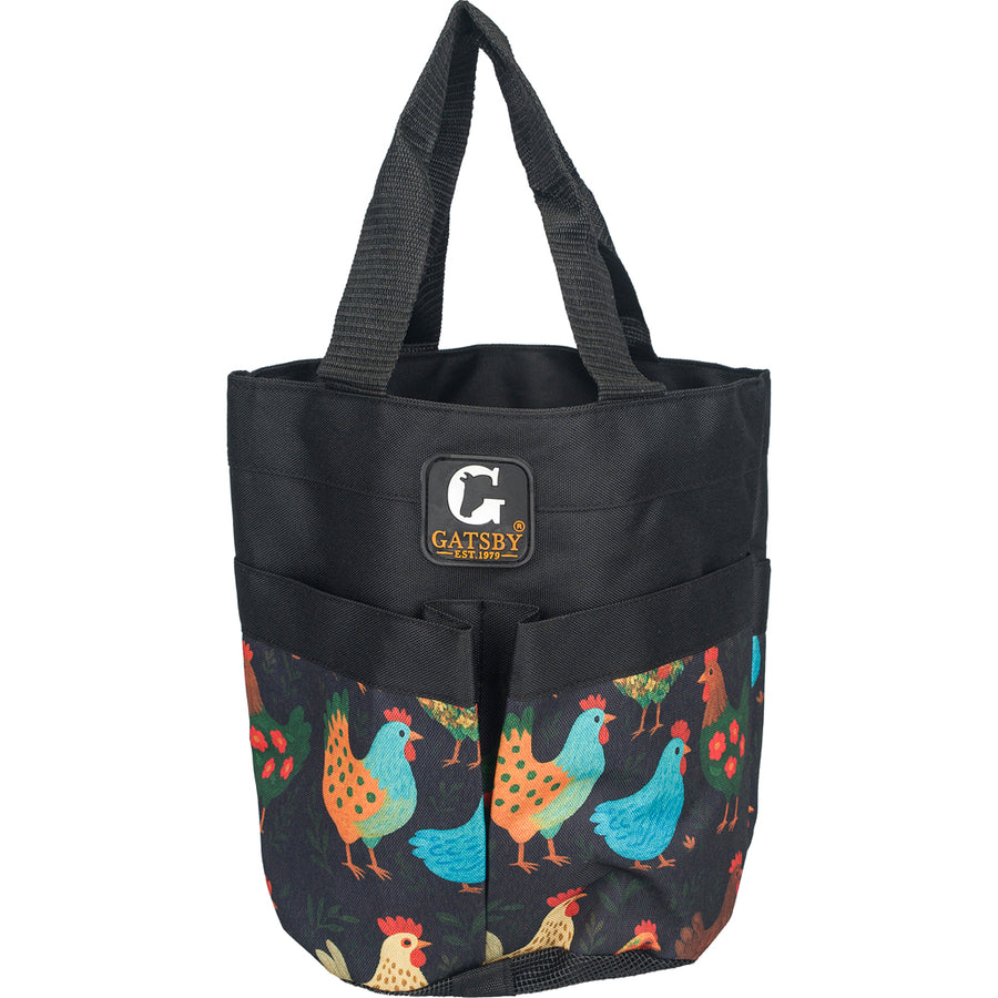 Gatsby Nylon Stable Tote with Mesh Bottom, Chickens - Accessories