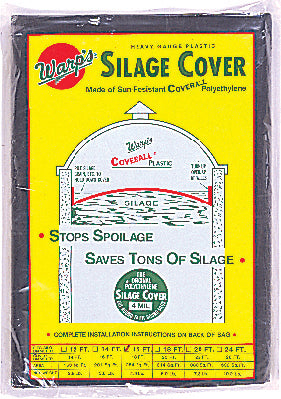 Warp's Warps Round Silo Silage Cover 4ml, Black, 24 ft - Silo Caps