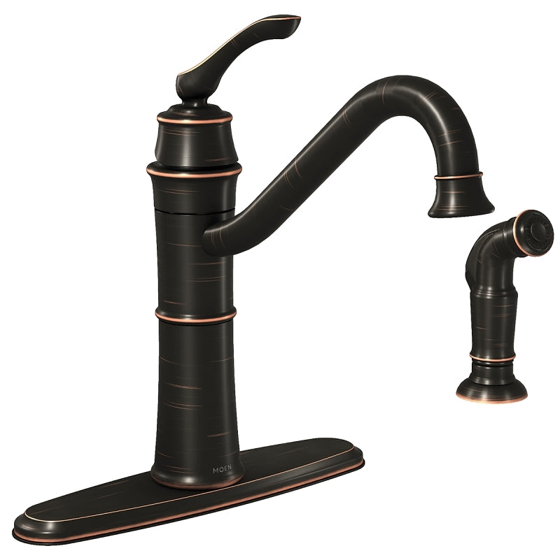 Moen Wetherly Series 87999BRB Kitchen Faucet with Sprayer
