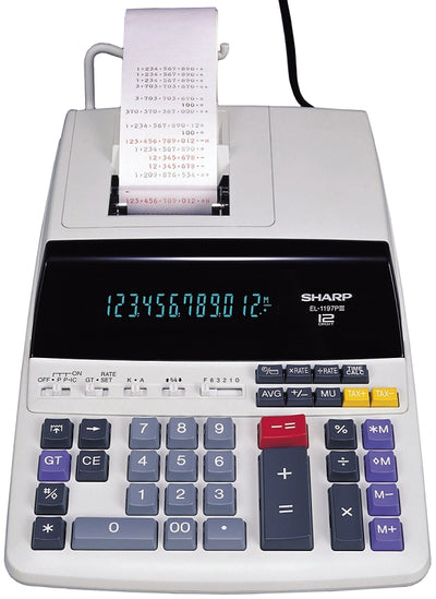 Sharp EL1197PIII Printing Calculator
