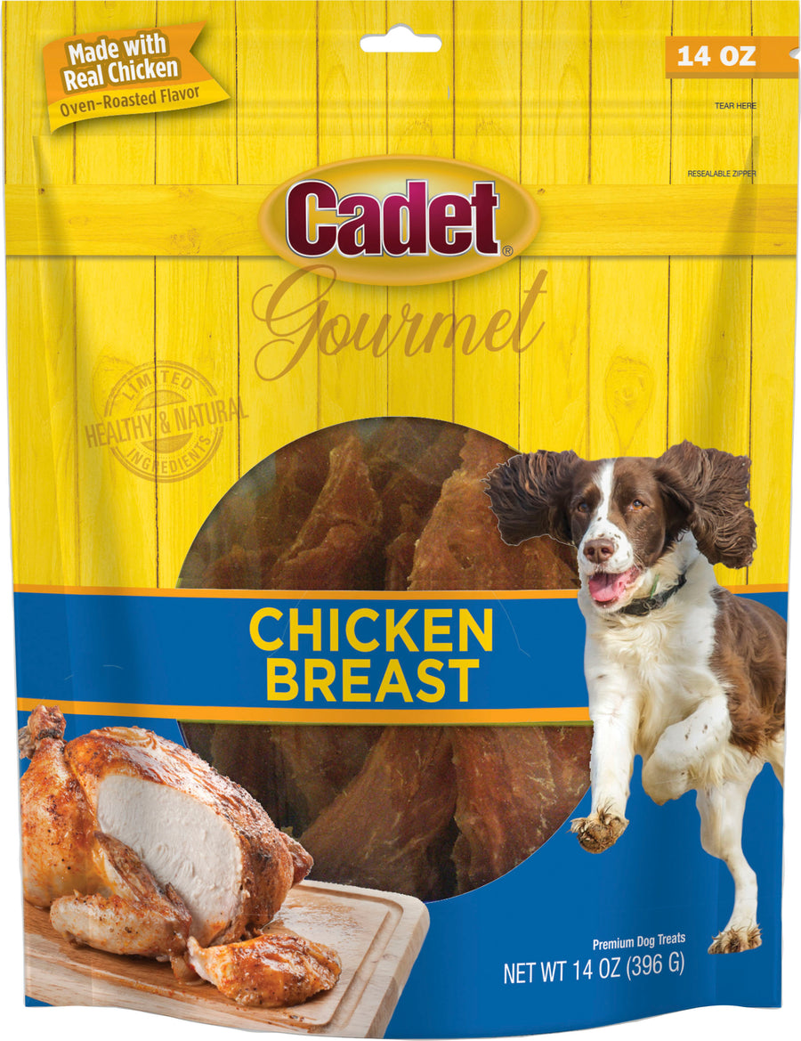 Cadet Gourmet Chicken Breast Dog Treats, Chicken, 14 oz - Long Lasting Chews