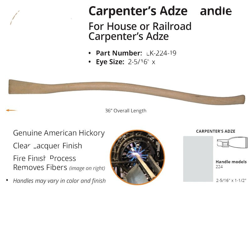 Link Handles 65132 Carpenter Adze Handle