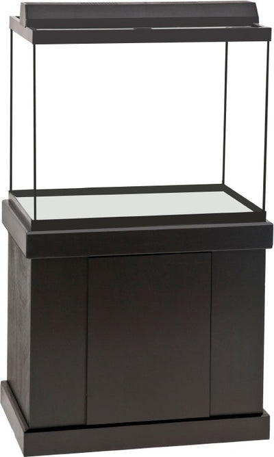 Marineland Framed Column Aquarium Tank, 56 gal-30x18x24 in - Black Standard