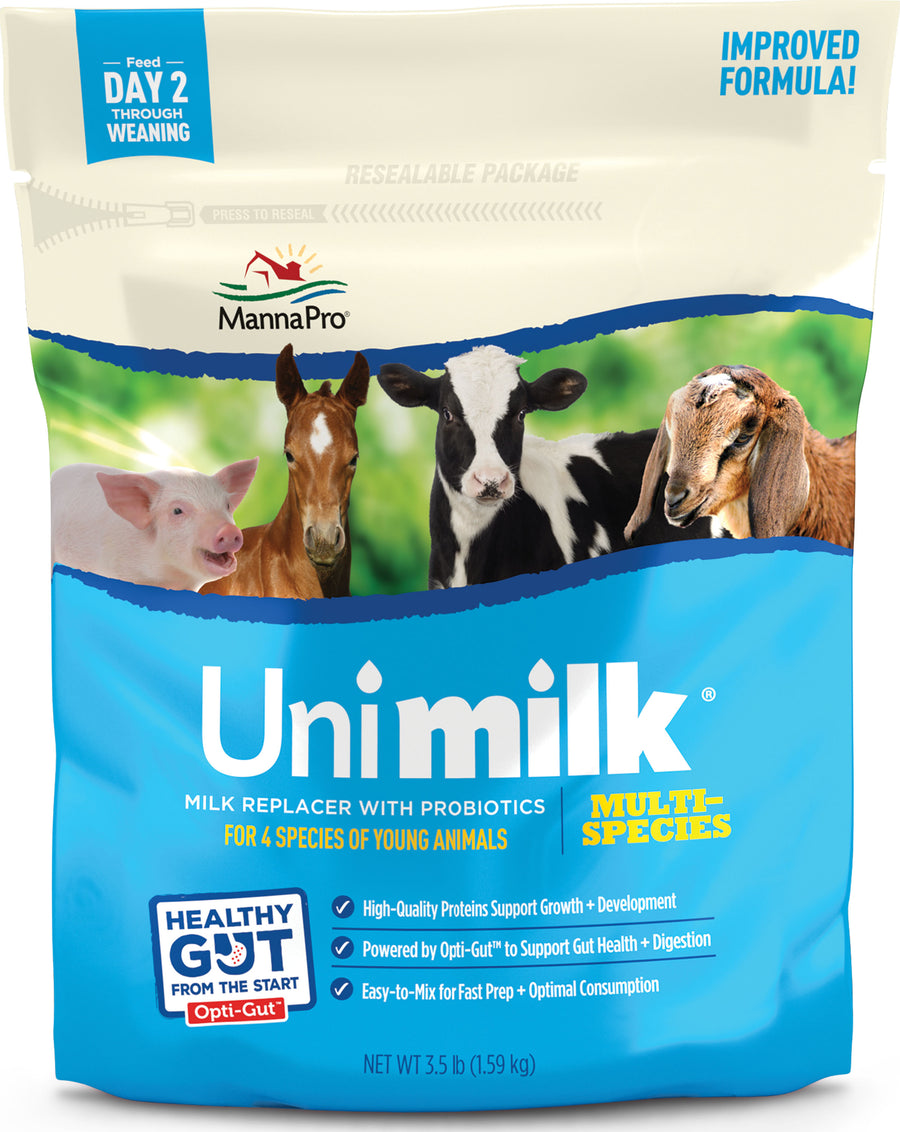 Manna Pro Uni-Milk Multi-Species Milk Replacer, 9 lb - Milk Replacers