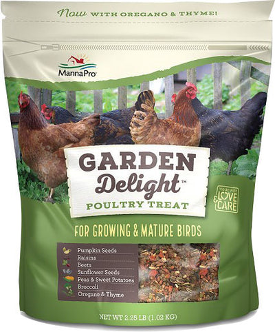Manna Pro Garden Delight Poultry Treat, 2.25 lb - Treats