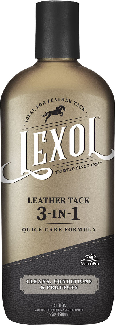 Lexol Leather Tack 3-in-1 Quick Care Formula, 16.9 oz - Cleaning & Conditioner