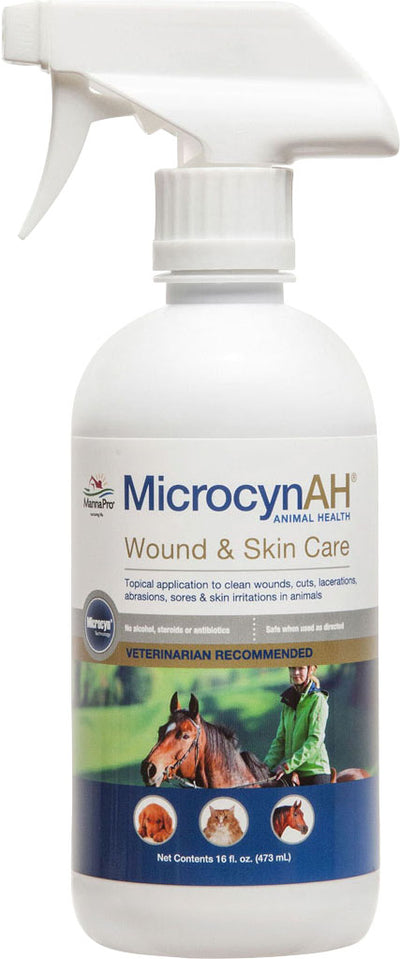 Theracyn Microcyn Ah Wound & Skin Care Spray Equine, 16 oz - Sprays/Daubers
