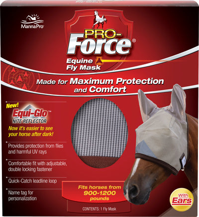 Pro-Force Equine Fly Mask W/Ears, Horse - Fly Masks