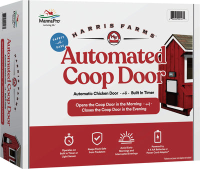Manna Pro Harris Farms Automated Coop Door, O/s - Coop Doors