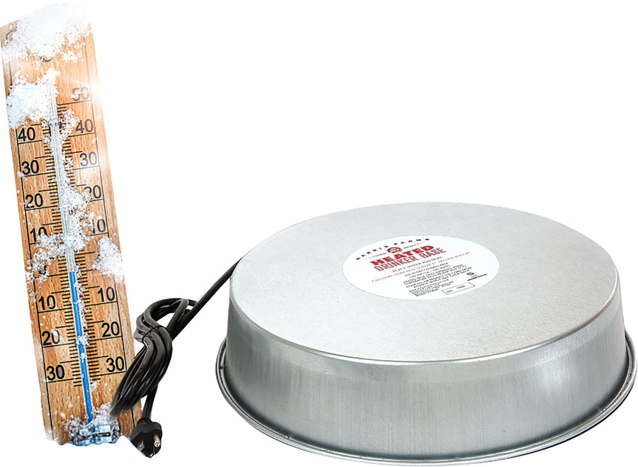 Manna Pro Heated Drinker Base - Heated Waterer