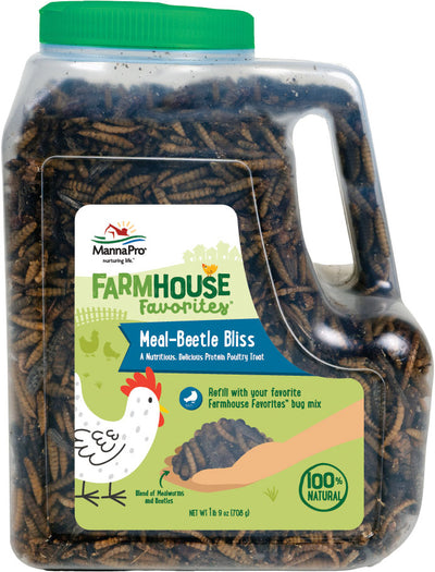Manna Pro Farmhouse Favorites Meal Beetle Bliss, 25 oz - Mealworms
