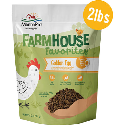 Manna Pro Farmhouse Favorites Golden Egg Treat, 2 lb - Treats