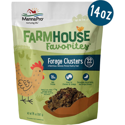 Manna Pro Farmhouse Favorites Forage Clusters, 14 oz - Treats