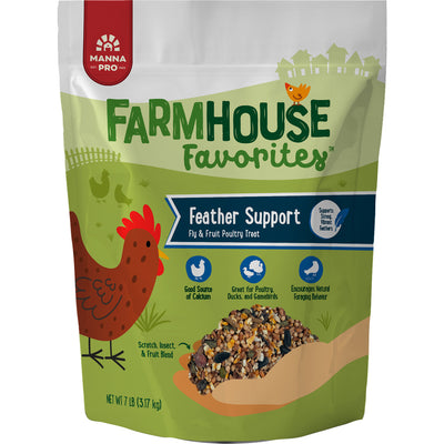 Manna Pro Farmhouse Favorites Feather Support Treat, 7 lb - Treats