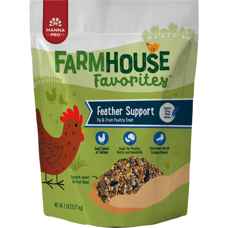 Manna Pro Farmhouse Favorites Feather Support Treat, 7 lb - Treats