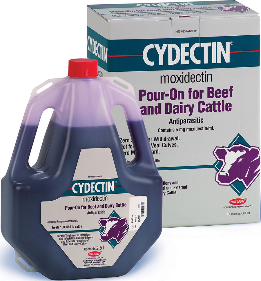 Cydectin Pour-On for Beef & Dairy Cattle, 2.5 l - Wormer Pour-On
