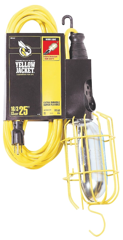 CCI 2893 Work Light with Outlet and Metal Guard