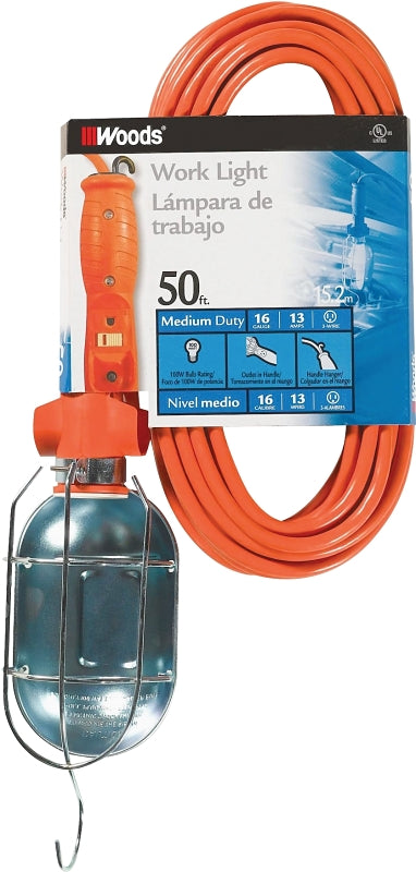 CCI 0692 Work Light with Outlet and Metal Guard