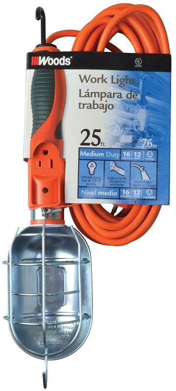 CCI 0691 Work Light with Outlet and Metal Guard